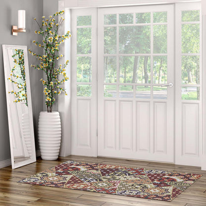 Bellezza Rouge 2'2 x 6'0 Tapis d'Area - S de 2|Carpette Bellezza rouge 2 pi 2 po x 6 pi 0 po - Ensemble de 2|D2101NIE