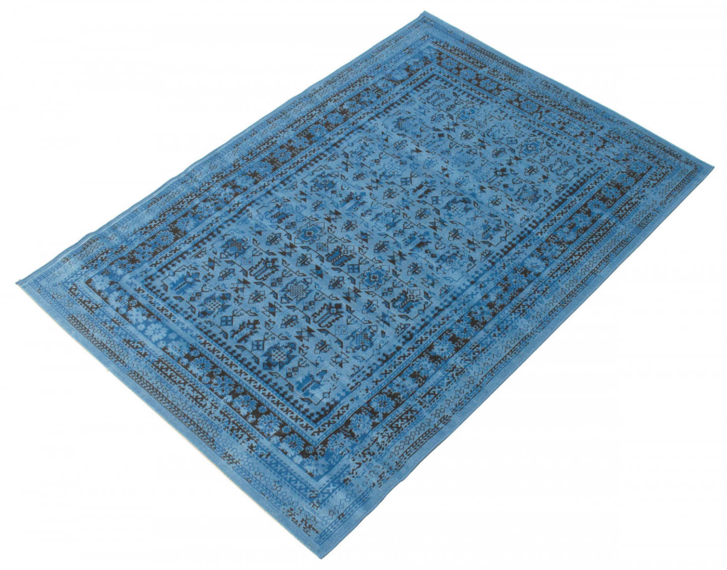 Tapis Awena Bleu 3'11 x 5'7|Carpette Awena bleue 3 pi 11 po x 5 pi 7 po|D86F5MEC