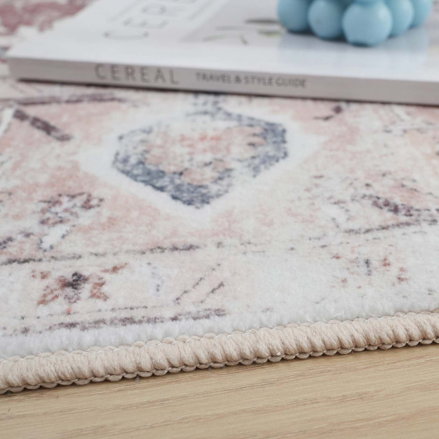 Tapis rustique lavable et antidérapant à poils courts Aqua 8'x10' | Tapis Rustique Lavable Et Antidérapant À Poils Ras 8'x10'