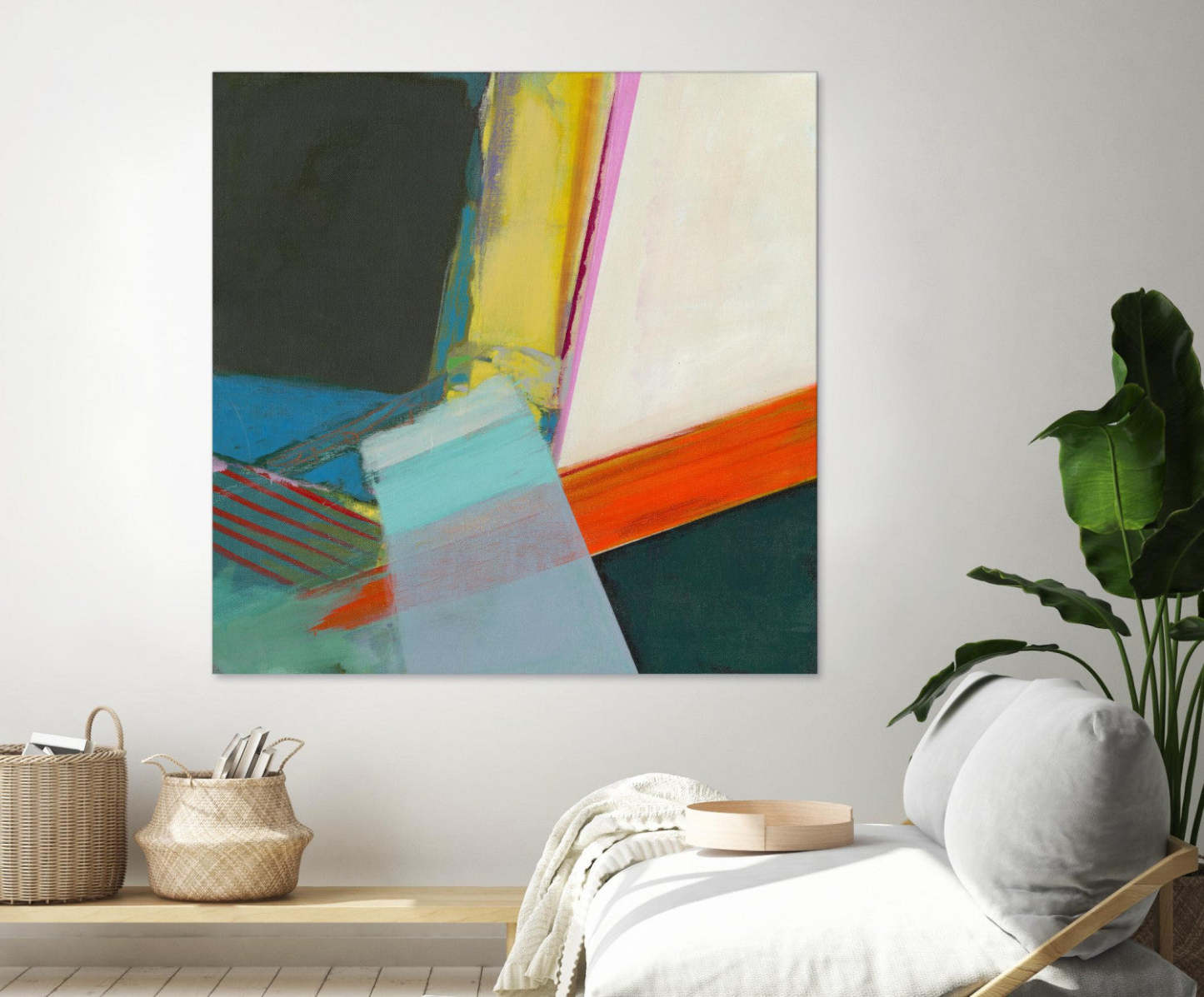 Œuvre d'art murale géante « Solidity II » 72 x 72