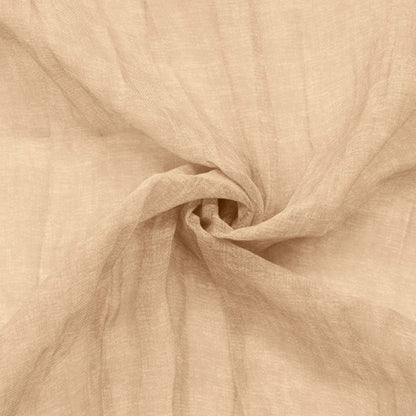 Panneau de rideau transparent Paloma abricot à double têtes d'Habitat - 52 x 63