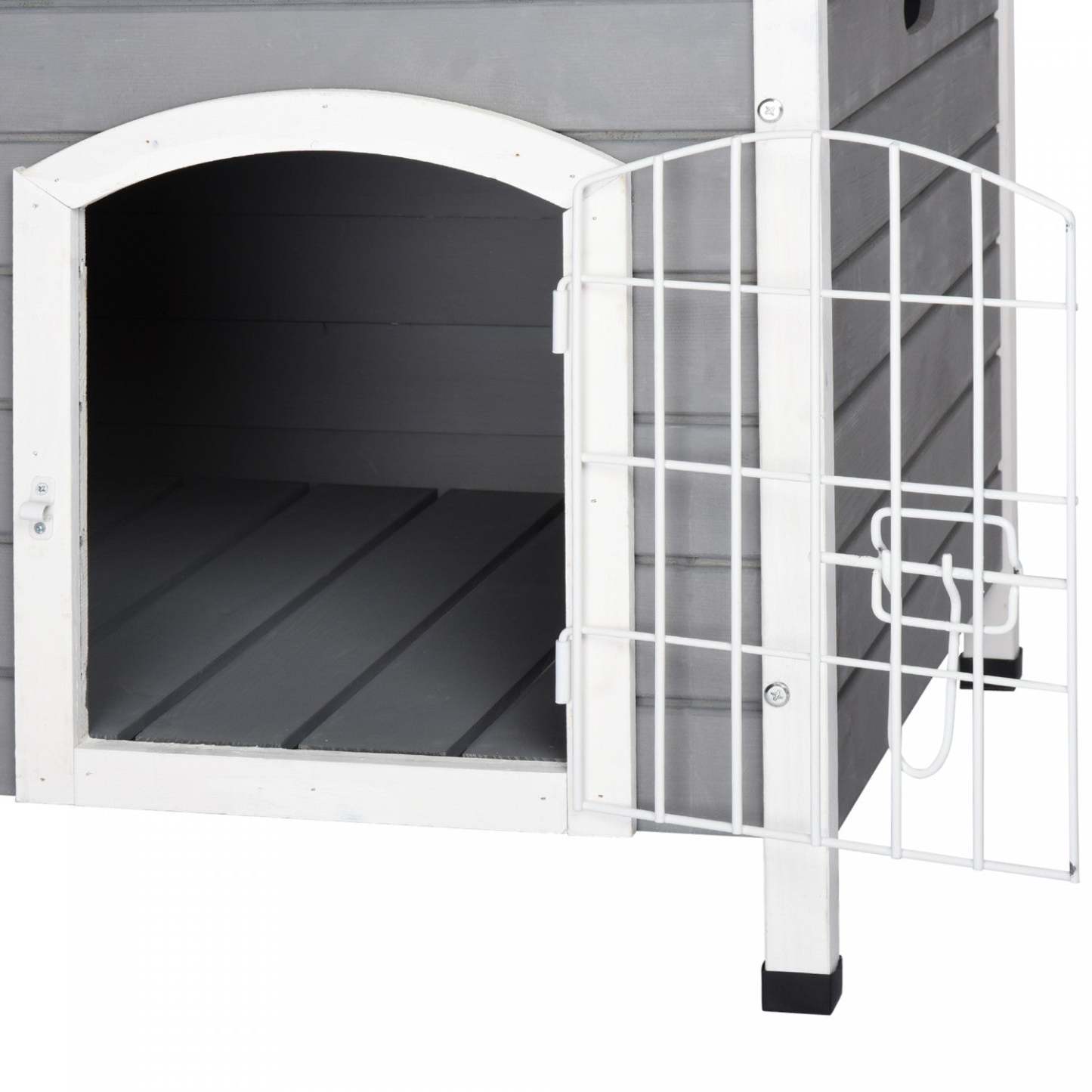 Pawhut Niche Pliante Pour Chien 31, Maison Portable Pour Animal De Compagnie, Cage En Fil De Bois Pour Miniature Et Petit