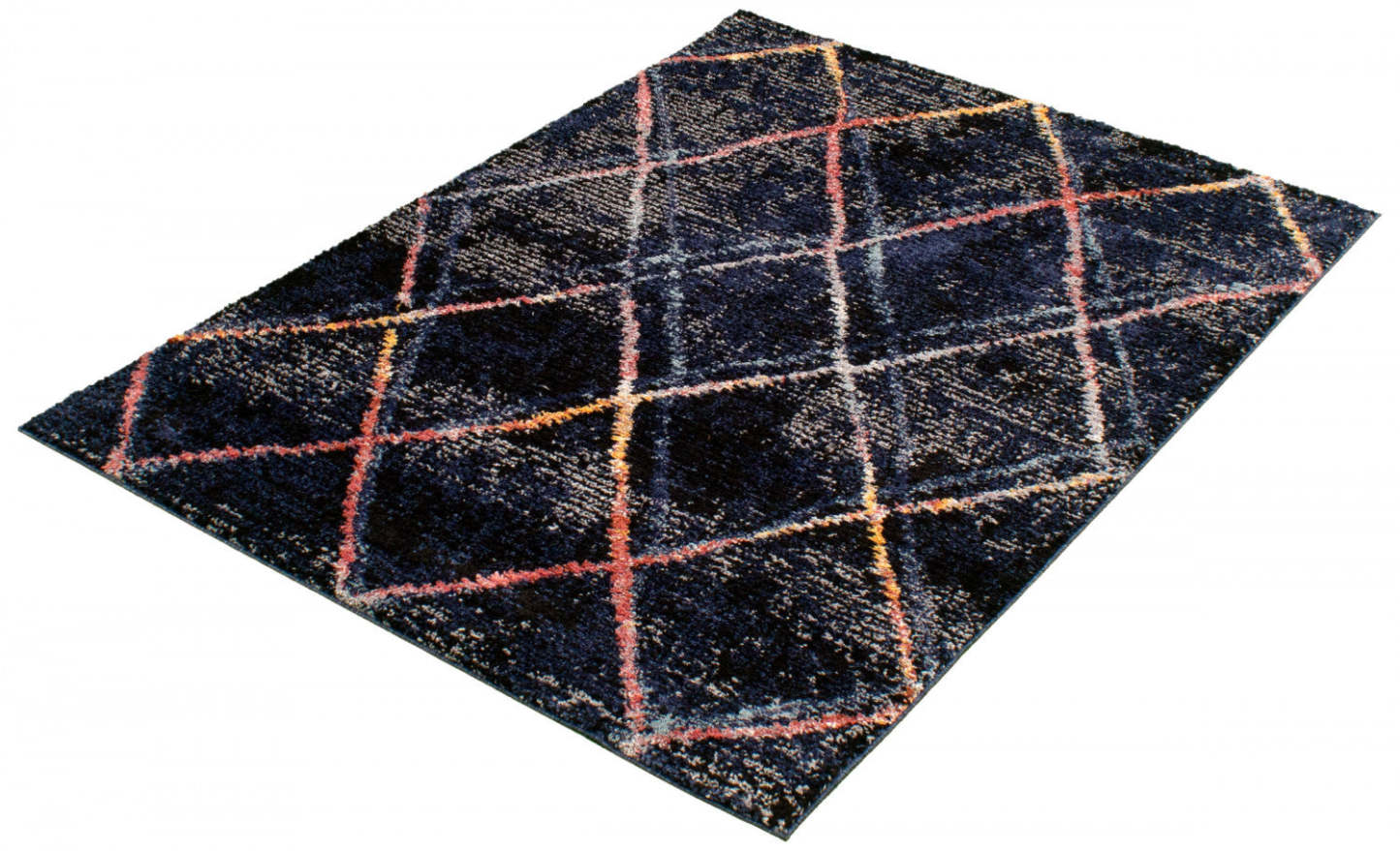 Tapis Makondo Abstract bleu marine - 244 x 305 cm | D28RPLHO