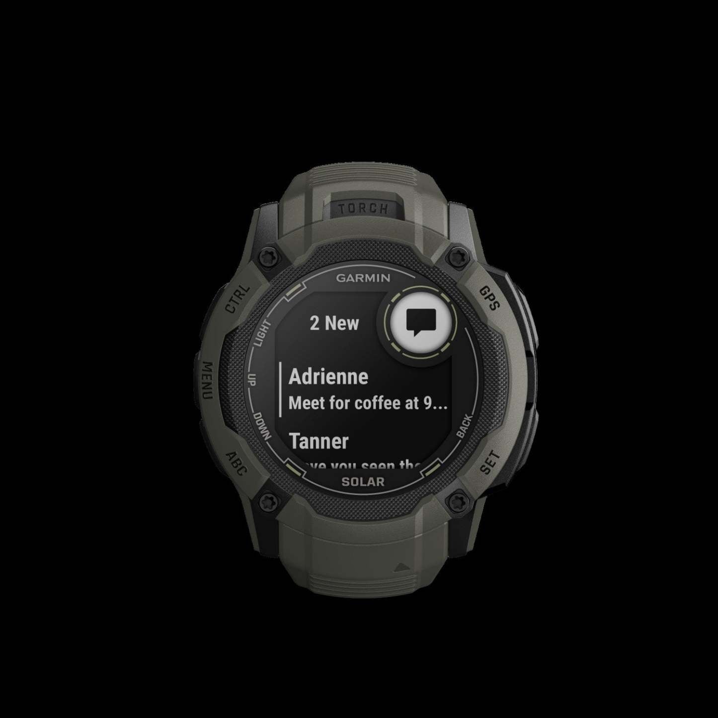Garmin Instinct® 2x Solar Gps Montre Connectée - Suivi De La Santé Et De La Condition Physique Avec Multi-bande Gnss - Moss