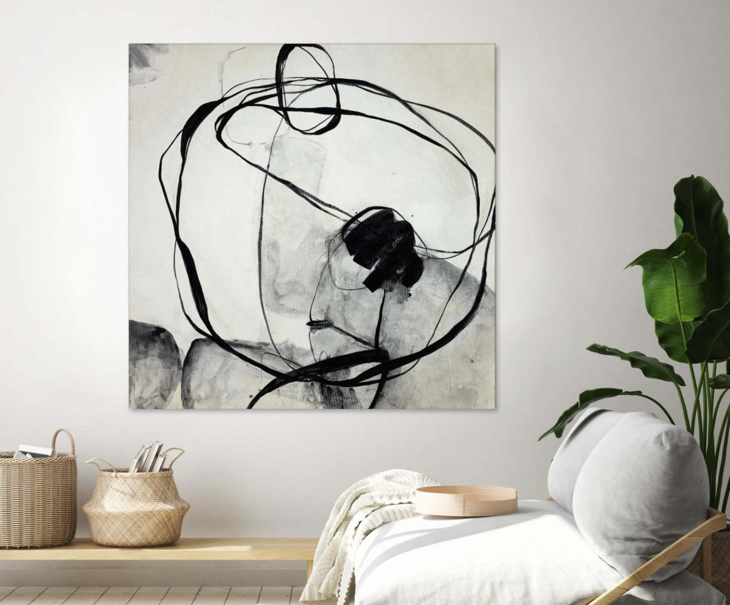 Œuvre d'art murale géante « Big Mouth Blabber » 54 x 54