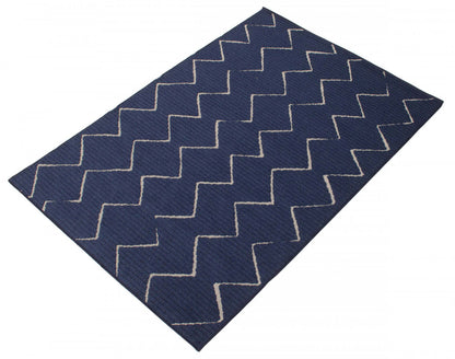 Tapis Kimi Bleu 6'7 x 9'6|Carpette Kimi bleue 6 pi 7 po x 9 pi 6 po|D86FEEVH