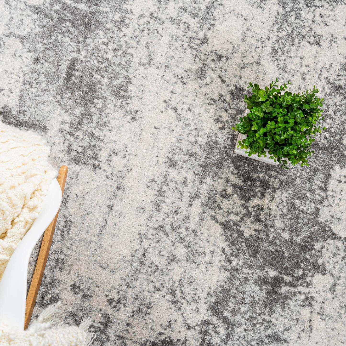 Tapis Roma Ice Grey 5x8 | Carpette Roma Ice grise 5 x 8 | D80GKXJN