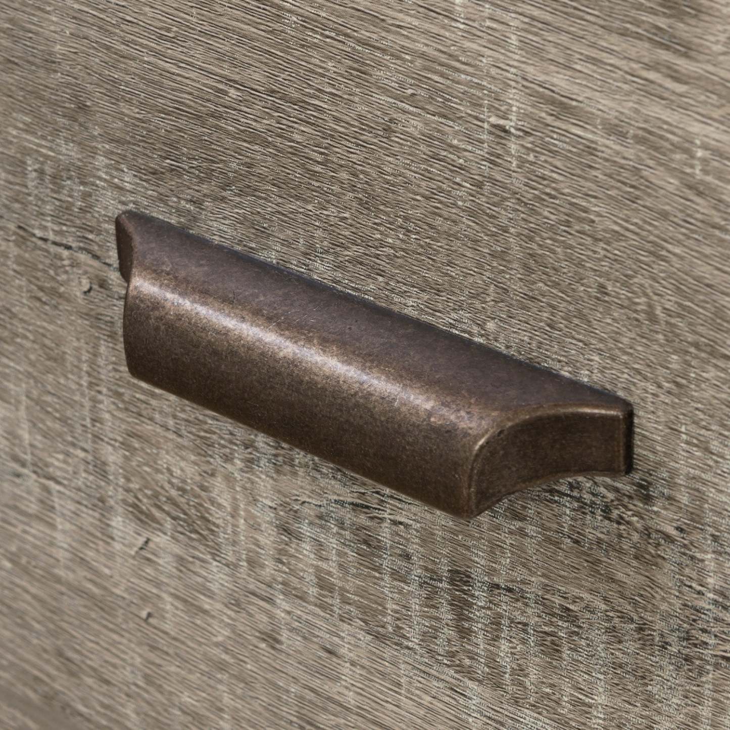 Bureau d'ordinateur Versa avec huche - Chêne patiné | Versa Bureau De Travail Pour Ordinateur Avec Huche - Chene Vieilli