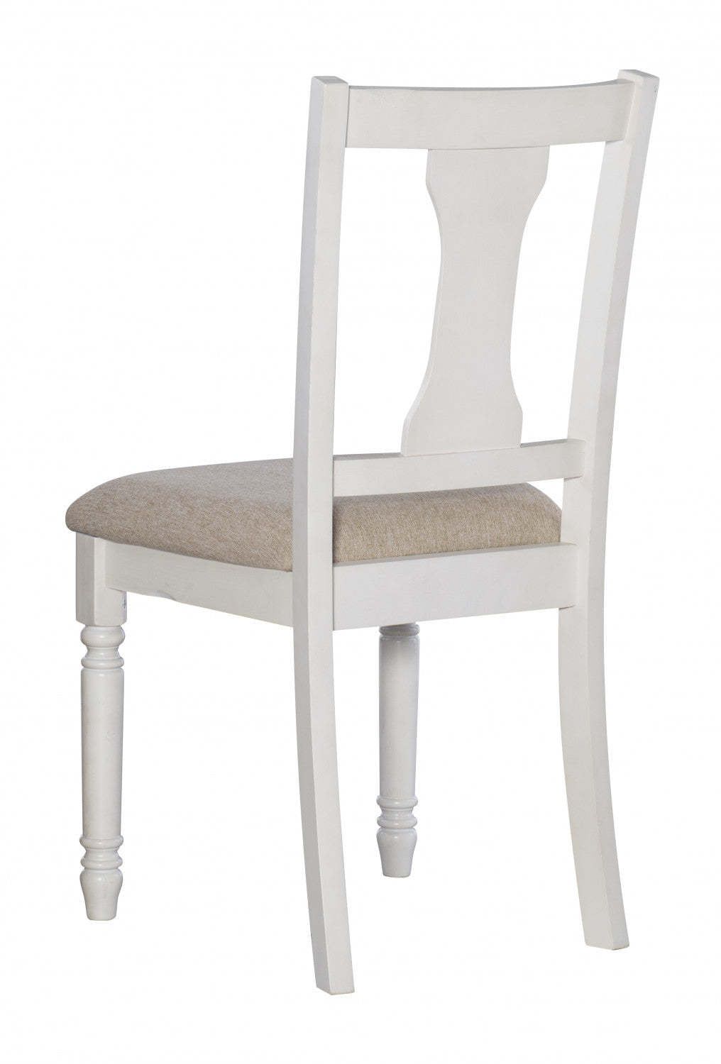 Willow White Fabric Accent Dining Chair - Ensemble de 2|Chaise d'appoint de salle à manger Willow en tissu blanc - ensemble de 2