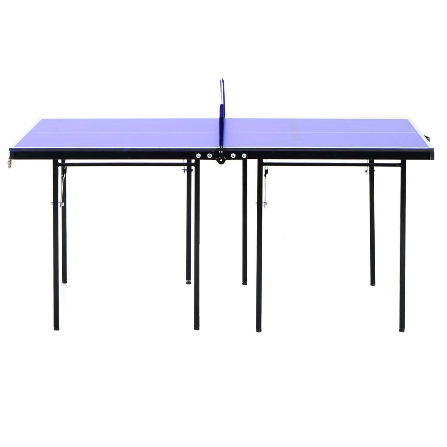 Table de ping-pong pliante Soozier, table de tennis de table portable avec poignées