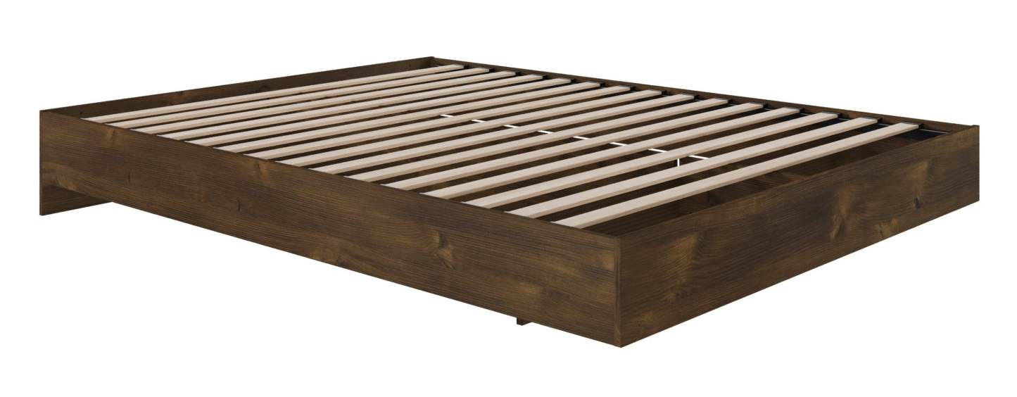 Lit plateforme double Nordika - Truffe | Lit plateforme double Nordika - truffe | D08H0LZT