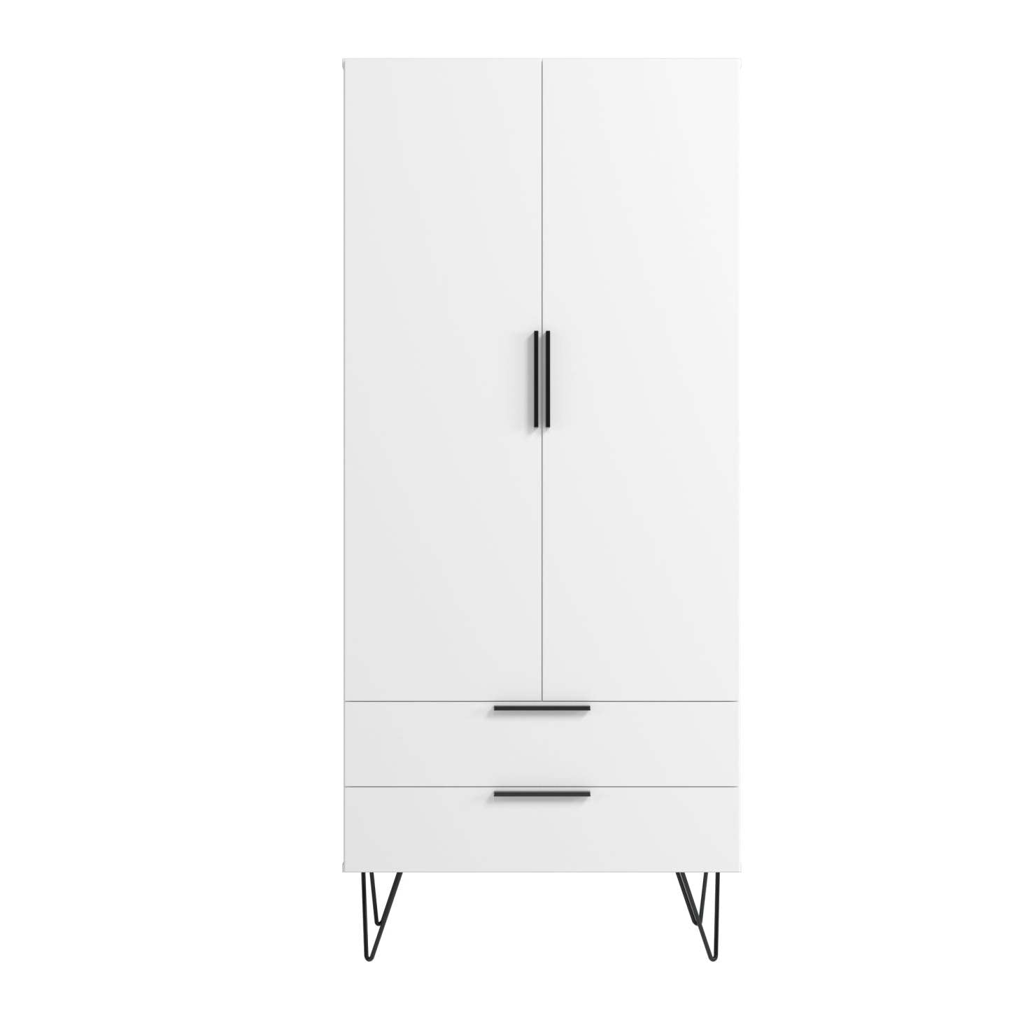 Manhattan Comfort Beekman 6-Shelf Accent Cabinet - Blanc|Armoire décorative Beekman de Manhattan Comfort avec 6 tablettes - blanche