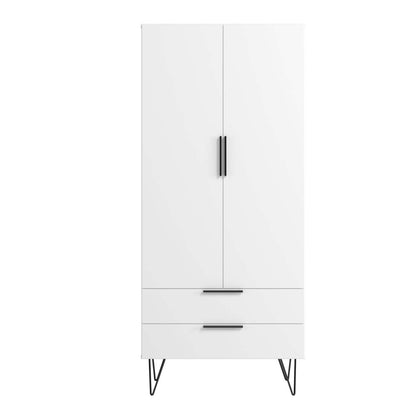 Manhattan Comfort Beekman 6-Shelf Accent Cabinet - Blanc|Armoire décorative Beekman de Manhattan Comfort avec 6 tablettes - blanche