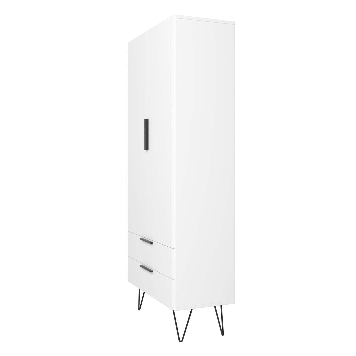 Manhattan Comfort Beekman 6-Shelf Accent Cabinet - Blanc|Armoire décorative Beekman de Manhattan Comfort avec 6 tablettes - blanche