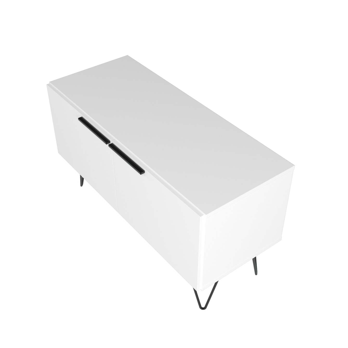 Manhattan Comfort Beekman 2-Shelf Accent Cabinet - Blanc|Armoire décorative Beekman de Manhattan Comfort avec 2 tablettes - blanche