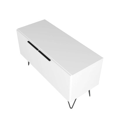 Manhattan Comfort Beekman 2-Shelf Accent Cabinet - Blanc|Armoire décorative Beekman de Manhattan Comfort avec 2 tablettes - blanche