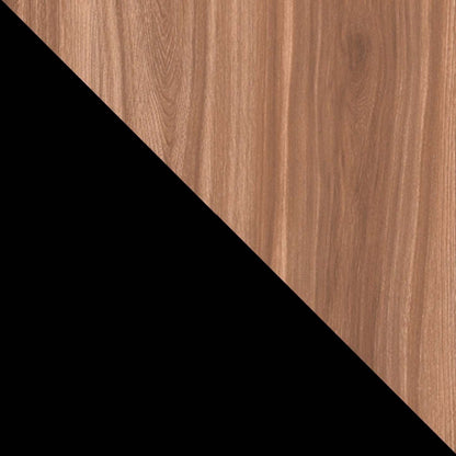 Manhattan Comfort Beekman 17.51 ​​Narrow Library Cabinet with 5 Shelves - Brown &amp; Black|Armoire bibliothèque étroite Beekman de Manhattan Comfort de 17,51 po avec 5 tablettes - brune et noire