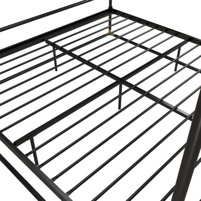 Cosmoliving By Cosmopolitan Celeste Canopy Metal King Bed - Black/Gold|Très grand lit à baldaquin Celeste de Cosmoliving By Cosmopolitan en métal - noir et doré