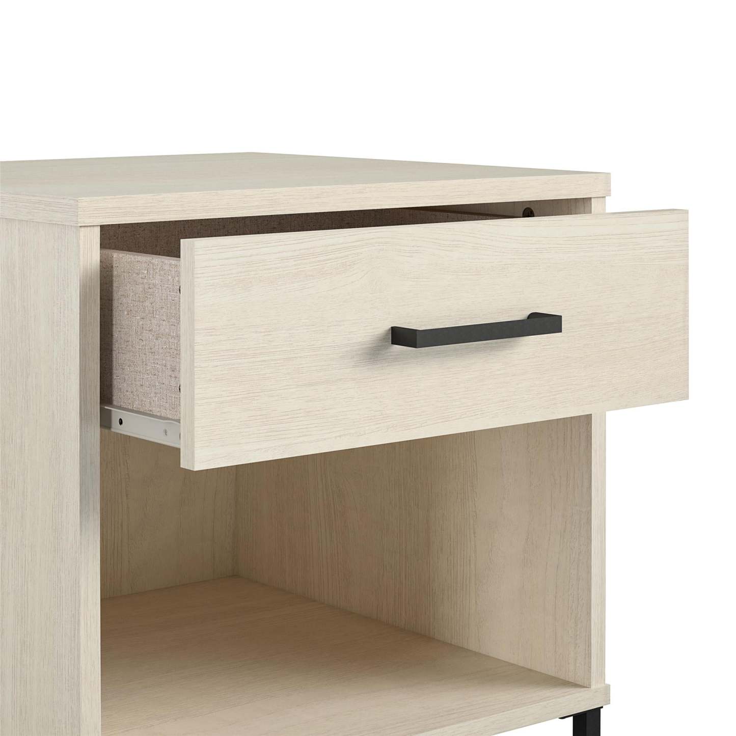 Novogratz Kelly Nightstand - Chêne ivoire|Table de nuit Kelly de Novogratz - chêne ivoire