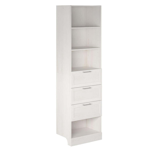 Dorel Home Elba 3-Drawer Modular Closest Unit - Chêne ivoire|Meuble de garde-robe modulaire Elba Dorel Home à 3 tiroirs - chêne ivoire