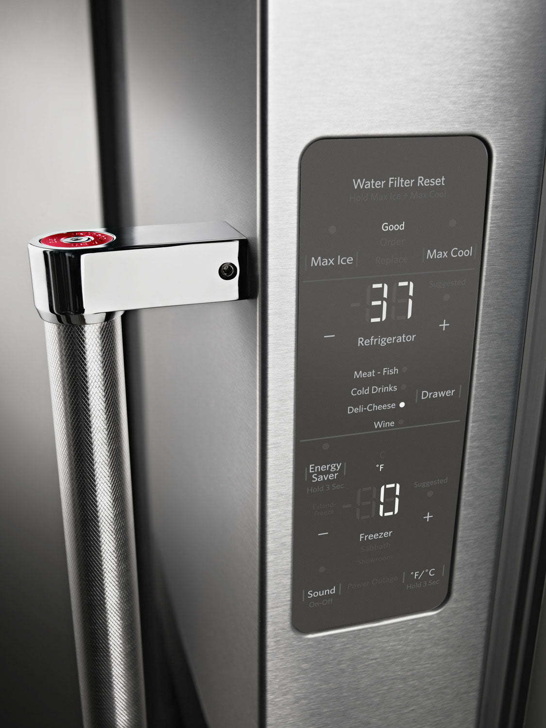 Réfrigérateur KitchenAid de 24 pi³ et de 36 po à portes françaises - acier inoxydable avec finition PrintShield™ - KRFC…