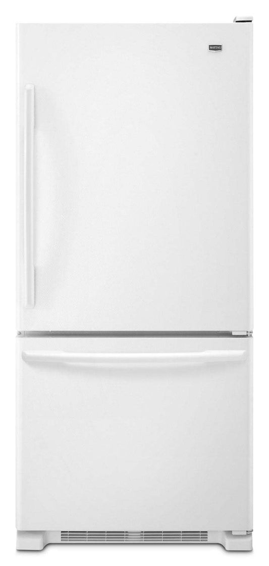 Maytag 18.6 Cu. Ft. Bottom-Freezer Refrigerator - MBB1957FEW|Réfrigérateur Maytag de 18,6 pi³ à congélateur inférieur - MBB1957FEW|MBB1957W