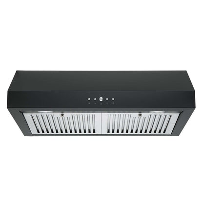 Hotte de cuisinière sous armoire Ancona 30 - AN-18042BLK|Hotte de cuisinière sous l'armoire Ancona de 30 po à conduit - AN-18042BLK|D77G1Y4H