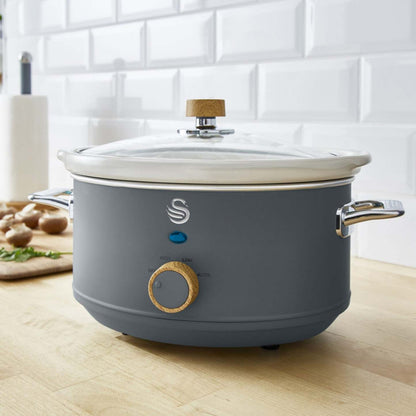 Salton Swan Nordic 3,5 L Slow Cooker - SF17021GRYN|Mijoteuse Swan de 3,5 l de style nordique - SF17021GRYN