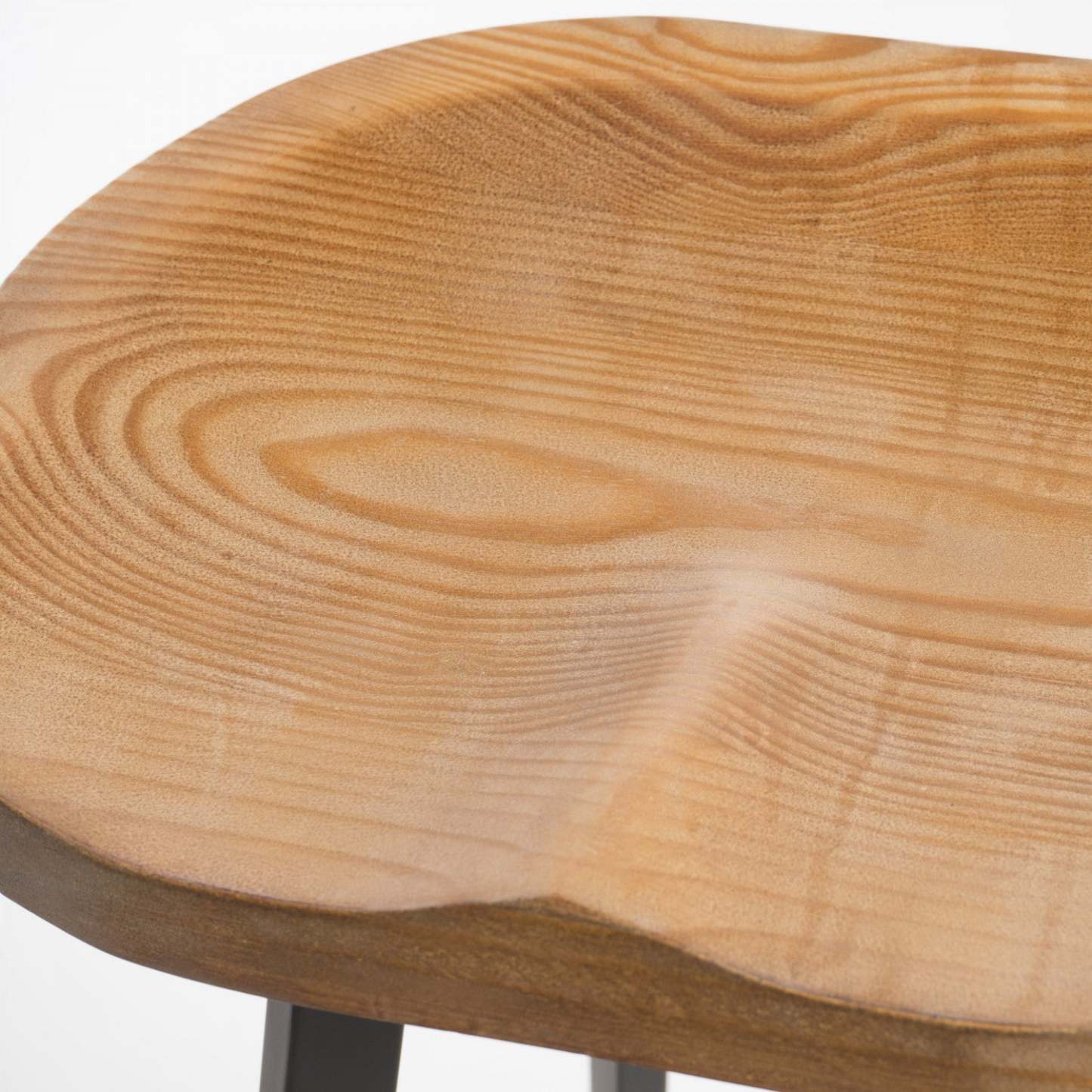 Lot De 2 Tabourets De Bar Pivotants Larry Avec Siège Rotatif À 360°- Finition Bois Naturel Vieilli