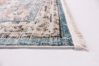 Tapis Zarita Bleu 6'7 X 9'6 Tapis|Carpette Zarita bleue 6 pi 7 po x 9 pi 6 po|D86FSMZU