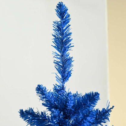Homcom Pencil Artificial Christmas Tree, Pencil Xmas Tree, Deep Blue|Homcom Sapin De Noël Artificiel Fin 5pi, Arbre De Noël, Bleu Profond
