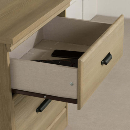 Versa 2-Drawer Nightstand - Frêne naturel|Table de nuit Versa à 2 tiroirs - frêne naturel
