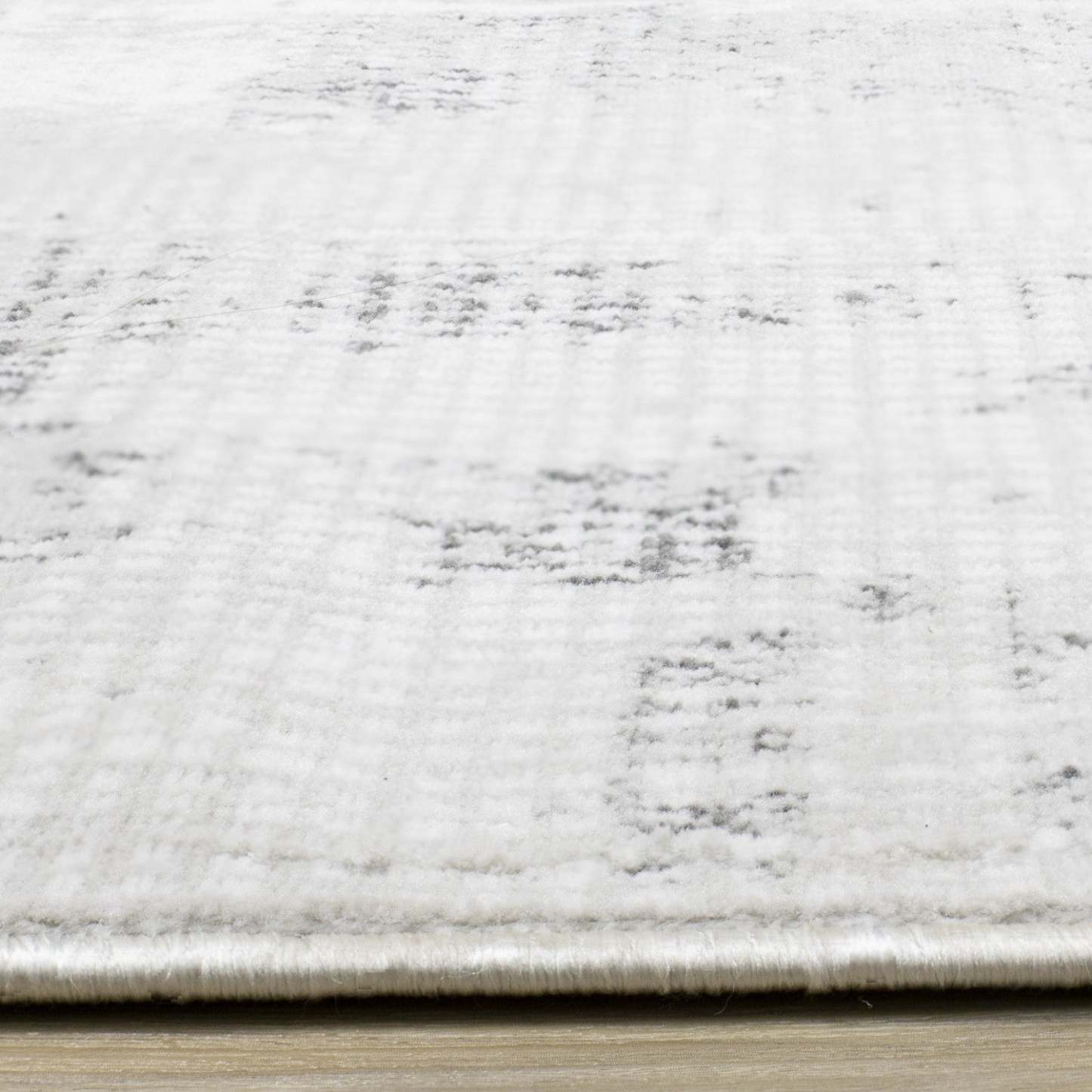 Carpette grise à motif abstrait lavable à la machine - 7 pi 10 po x 10 pi 6 po