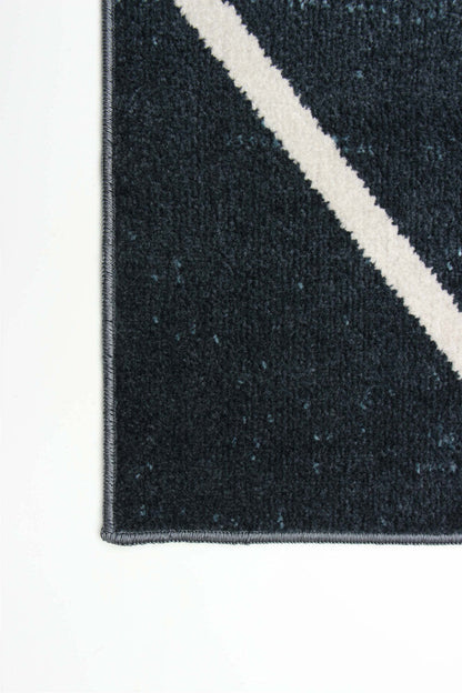 Tapis Kenza bleu lavable en machine - 6'0 x 9'0|Carpette Kenza bleue lavable à la machine - 6 pi 0 po x 9 pi 0 po|D86FDH20