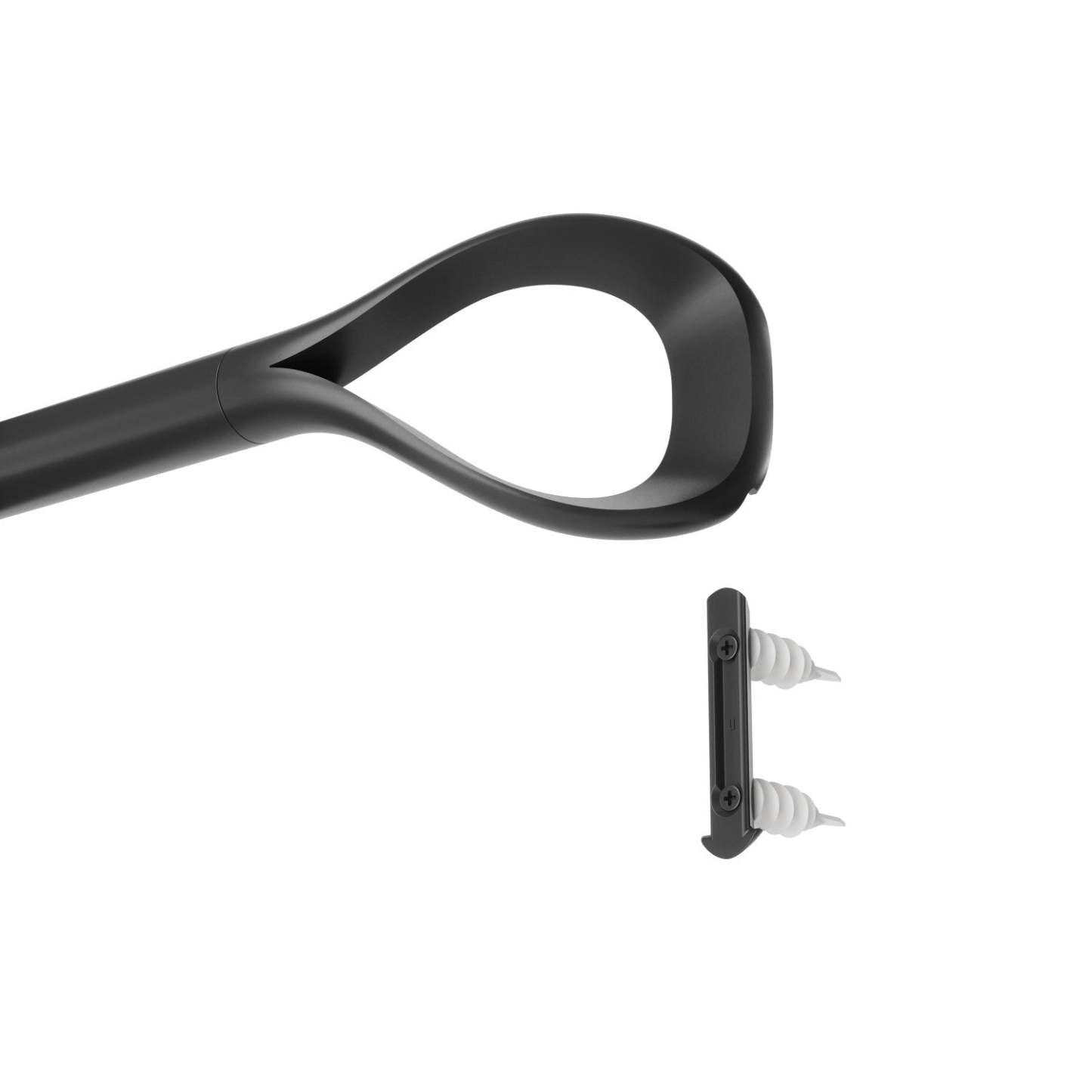 Umbra Loop Noir Mat Extensible 1 Tringle à Rideau - 42-120 | Tringle à rideaux extensible Loop de Umbra noir mat de 1 po - 42 po à 120 po
