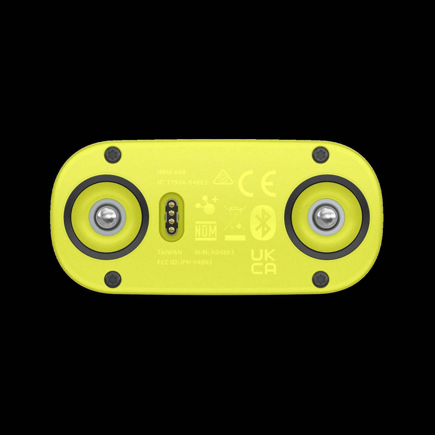 Garmin Hrm 600 Moniteur de Fréquence Cardiaque Xs-s, Noir/Jaune, Dynamique de Course, Suivi de Fitness, Batterie de 2 mois, Bluetooth, Ant+