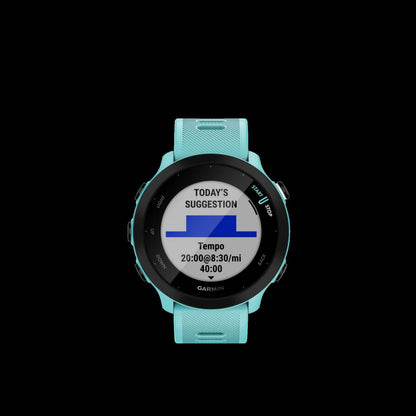 Garmin Forerunner® 55 Montre De Course Gps - Suivi Sportif Et De Fitness, Résistant À L'eau - Aqua