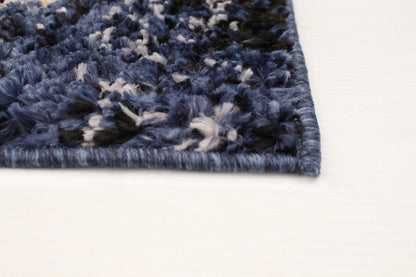 Tapis abstrait bleu marine Makondo - 6'7 x 9'6|Carpette Makondo abstrait bleu marin - 6 pi 7 pox 9 pi 6 po| D28IL4RE