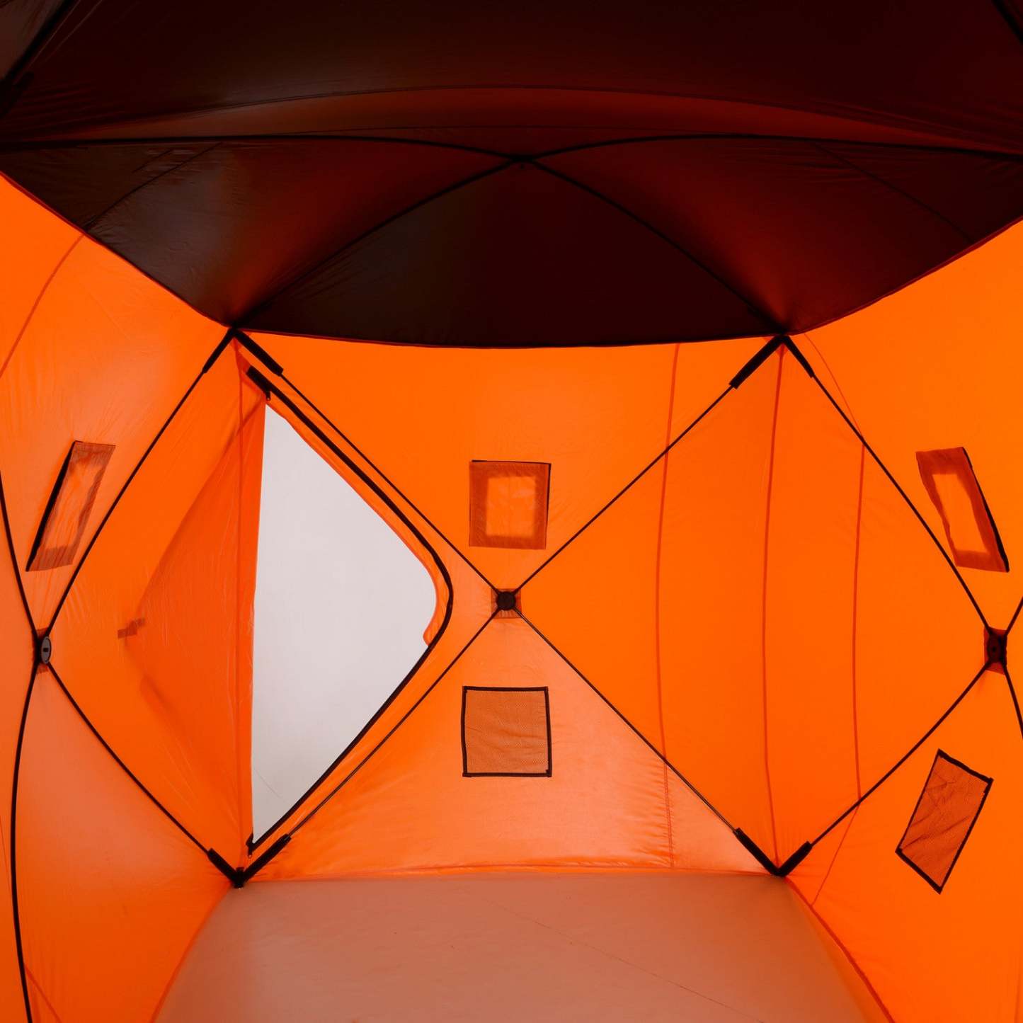 Outsunny Tente de pêche sur glace pour 8 personnes, tente de pêche sur glace portable avec fenêtres de ventilation et|Outsunny 8-person Pop-up Ice Fishing Shelter, Tente de pêche sur glace portable avec fenêtres de ventilation et