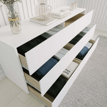 Nordika James 6-Drawer Dresser - Blanc|Commode James Nordika à 6 tiroirs - blanche