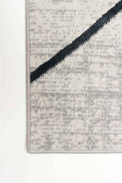 Tapis Damali ivoire/bleu lavable en machine - 2'6 x 8'0|Carpette Damali ivoire et bleue lavable à la machine - 2 pi 6 po x 8 pi 0 po|D86FTX9P