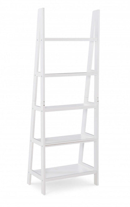 Bibliothèque échelle Acadia - Blanc|Bibliothèque de style échelle Acadia - blanche