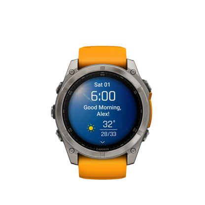 Garmin Fēnix 8 Amoled Sapphire Smartwatch 51mm - Gps, Boussole, Gyroscope Et Altimètre Barométrique | Montre Intelligente Garmin Fēnix 8 Amoled Sapphire 51mm - Gps, Boussole, Gyroscope Et Altimètre Barométrique
