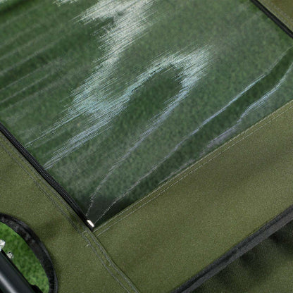 Chaise de pêche pliante Outsunny avec dossier inclinable et repose-pieds vert foncé