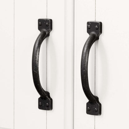 Farnel Armoire de rangement à 2 portes - Blanc pur | Farnel Armoire de rangement avec 2 portes - Blanc solide | D83GCB3T