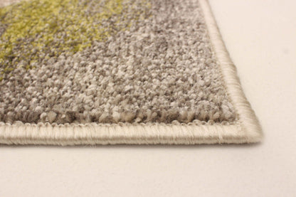 Tapis Korra Ivoire/Vert 2,39 m x 3,10 m | D27CZXJT