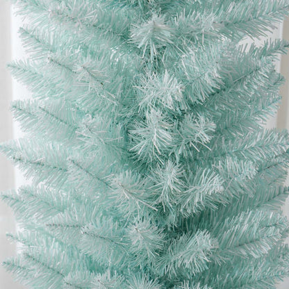 Homcom Arbre de Noël artificiel crayon de 7 pieds avec 500 branches | Homcom Sapin De Noël Artificiel Fin, Sapin De Noël Crayon, Bleu Dégradé