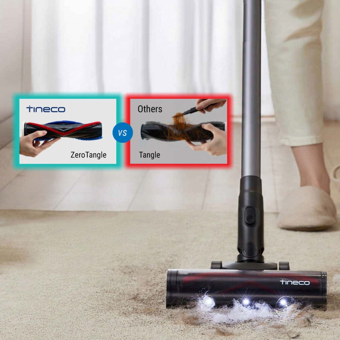 Aspirateur balai sans fil Tineco Go Pet Cyclone | Aspirateur balai sans fil Tineco Go Pet Cyclone