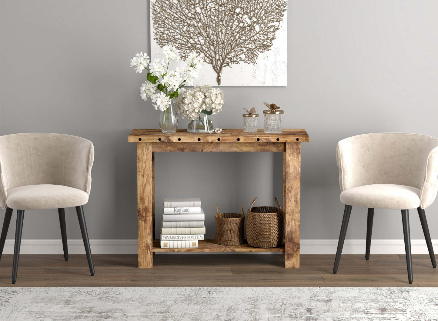 Console de 39 po avec 1 tablette