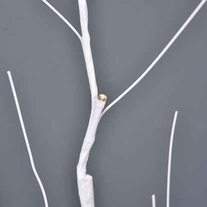 Outsunny Arbre Lumineux De 1.5 M Avec 58 Led Chaudes Et 8 Modes